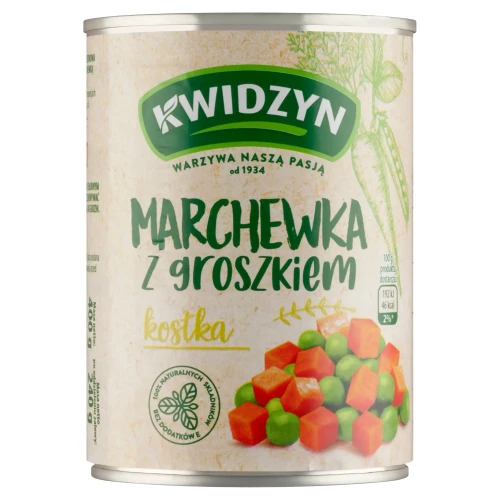 Kwidzyn Marchewka z groszkiem 400 g Kwidzyn Marchewka z groszkiem 400 g