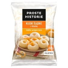 Mrożone kluski śląskie z mięsem Proste Historie 450 g Mrożone kluski śląskie z mięsem Proste Historie 450g