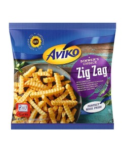 Mrożonka Aviko Frytki karbowane do piekarnika ZIG ZAG 450 g