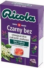 Ricola Czarny Bez Szwajcarskie cukierki ziołowe 27,5 g Ricola Czarny Bez Szwajcarskie cukierki ziołowe 27.5 g