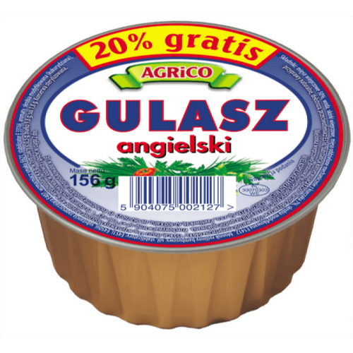 Agrico gulasz angielski 156 g Agrico GULASZ ANGIELSKI 156g