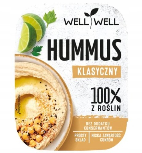 Well well hummus klasyczny 125 g Well well hummus klasyczny 125g