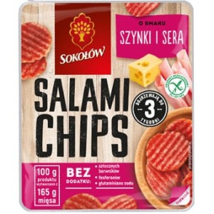 Salami chips szynka i ser Sokołów 60 g