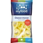 MyFood Pierścienie panierowanie z kałamarnicą formowane. wstępnie podsmażone. głęboko mrożone 500 g
