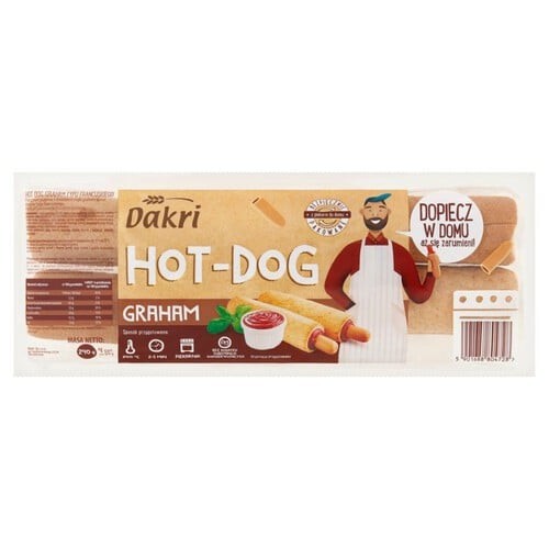 Hot Dog Graham 240 g 4x60 g Dakri Hot Dog Graham 240G4X60G Dakri
