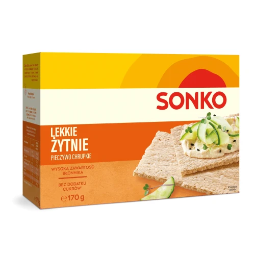 Sonko pieczywo lekkie żytnie 170 g Sonko pieczywo lekkie żytnie 170 g