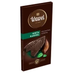 Wawel Czekolada Premium Delikatnie Gorzka Mięta Karmel 90 g