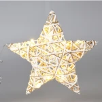 Gwiazda led 30cm szara