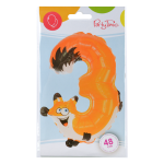 Balon foliowy cyferka zwierzątko nr 3