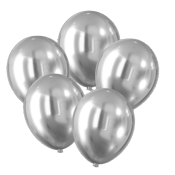 Balony - Celebrate! Efekt chromu (5szt.) srebrne 0226629d7d38877c9055257e1333314a.png