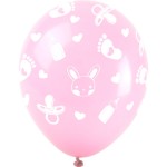 Balony Baby shower - dziewczynka (5 szt.)