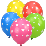 Balony w gwiazdki (5 szt.)