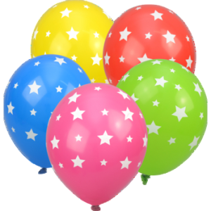 Balony w gwiazdki (5 szt.)