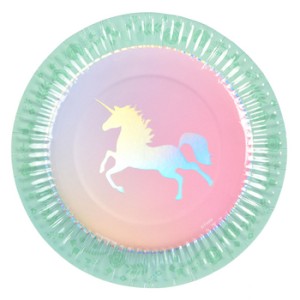 Talerze papierowe - Jednorożec