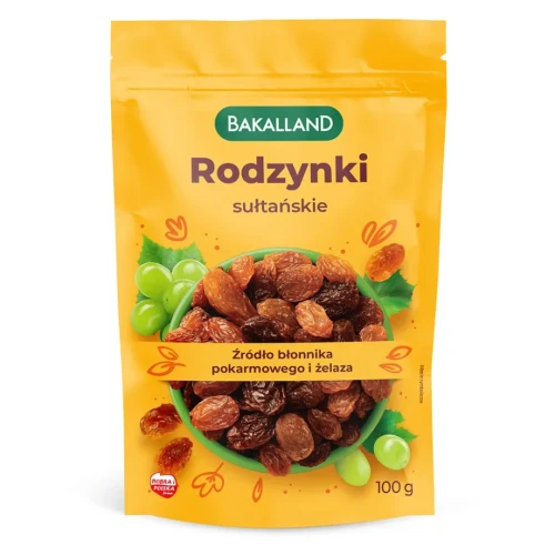 Bakalland rodzynki sułtańskie 100 g Bakalland rodzynki sułtańskie 100g