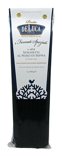De Luca Makaron Spaghetti czarny 500 g De Luca Makaron Spaghetti czarny 500 g