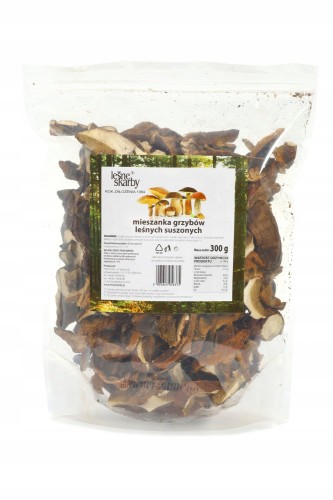 Gastronomiczna mieszanka suszonych grzybów 300 g Leśne Skarby Gastronomiczna mieszanka suszonych grzybów 300g Leśne Skarby