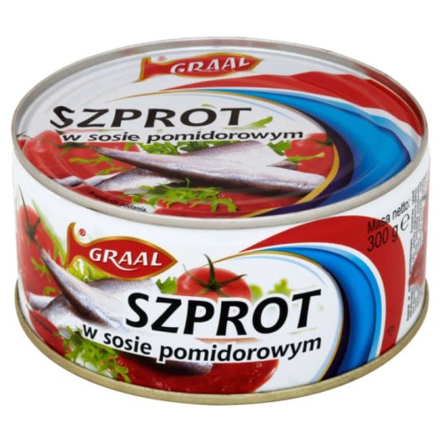Graal szprot w pomidorach 300 g Graal szprot w pomidorach 300g