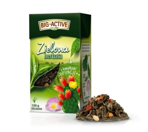Herbata Big Liść Zielona z opuncją 100 g