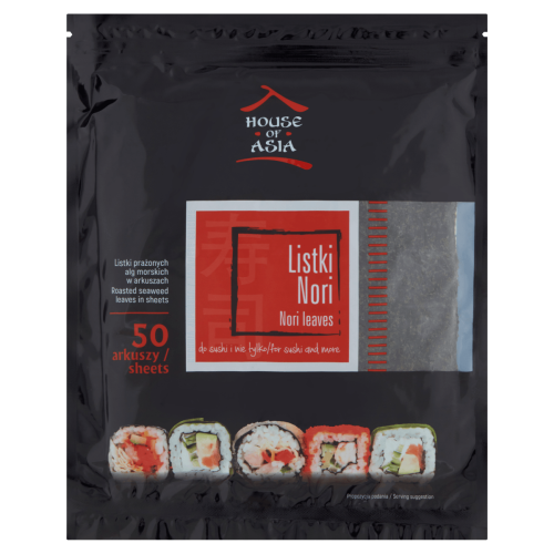Listki prasowanych alg morskich House Of Asia 50szt Listki prasowanych alg morskich House Of Asia 50szt
