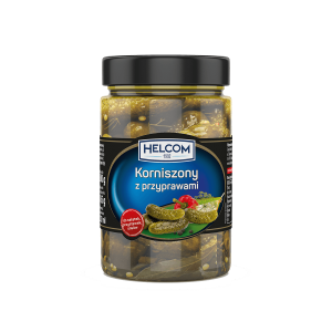 Ogórki korniszony z przyprawami 327 ml Helcom