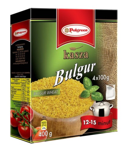 Polgreen Kasza bulgur 4 x 100 g Polgreen Kasza bulgur 4x100g