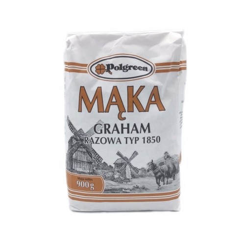 Polgreen Mąka Graham Razowa 900 g Typ 1850 Polgreen Mąka Graham Razowa 900 g Typ 1850