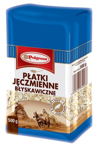 Polgreen Płatki jęczmienne błyskawiczne 500 g Polgreen Płatki jęczmienne błyskawiczne 500 g