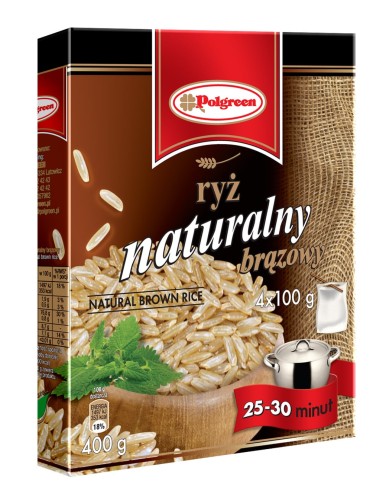 Polgreen ryż brązowy 400 g Polgreen ryż brązowy 400 g