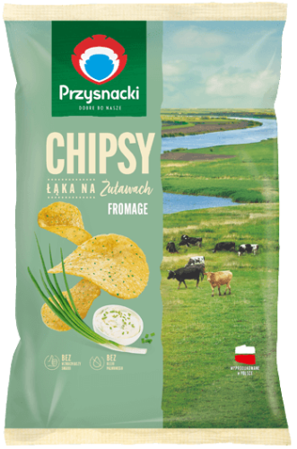 Przysnacki chipsy Łąka na Żuławach o smaku fromage 130 g Przysnacki chipsy Łąka na Żuławach o smaku fromage 130 g