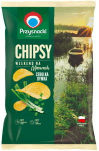 Przysnacki chipsy Weekend na Mazurach o smaku cebulki dymki
