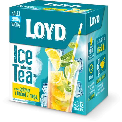Loyd cold Cytryna. limonka i mięta na zimno 2.5 g*12t