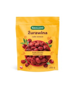 Bakalland żurawina całe owoce 200 g