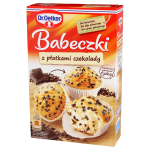 Dr. Oetker babeczki z płatkami czekoladowymi 300 g