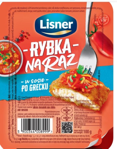 Rybka na raz po grecku Lisner 100g