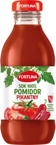 Sok 100% pomidor pikantny Fortuna 300 ml Sok 100% pomidor pikantny Fortuna 300ml