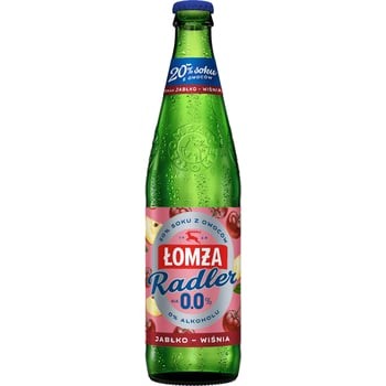 Łomża Radler Jabłko/Wiśnia 20% Soku Butelka Bezzwrotna 500 ml Łomża Radler Jabłko/Wiśnia 20% Soku Butelka Bezzwrotna 500 Ml