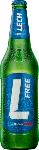 'piwo lech free 0.0 % butelka 500 ml 'Piwo LECH FREE 0.0 % butelka 500ml