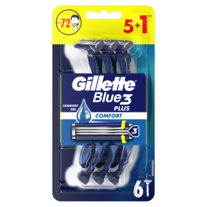 Gillette Blue3 Plus Comfort Maszynki jednorazowe dla mężczyzn 6 szt.