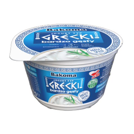 Jogurt typ greckiego Bakoma 180 g Jogurt naturalny typ greckiego Bakoma 180g