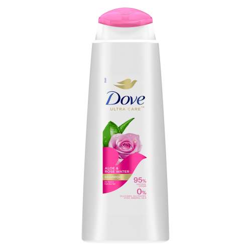 Dove Aloe Vera & Roses Water Szampon do włosów z aloesem i wodą różaną 400 ml