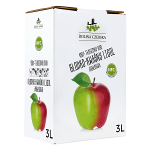 Dolina Czerska 100% tłoczony sok jabłkowy słodko-kwaśny ligol 3 l