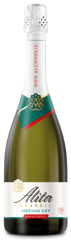 Wino bezalkoholowe musujące Alita białe 750ml