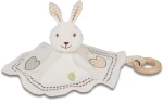 Bawełniana przytulanka, kocyk króliczek od 0m-ca (25cm) fsc & gots