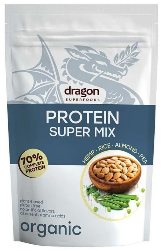 Białko super mix, 70% białka z amino kwasami, wegańskie, bezglutenowe BIO 500 g 6223_1_11317553.jpg