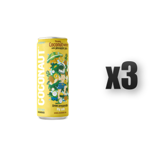 Coconaut. Woda kokosowa z młodego kokosa z sokiem ananasowym 320ml 3 szt.