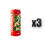 Coconaut. Woda kokosowa z młodego kokosa z sokiem arbuzowym 320ml 3 szt.