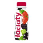 Jogurt pitny Łaciaty bez laktozy truskawka-czarna porzeczka 250 ml