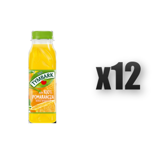 Tymbark Sok 100% pomarańcza 300 ml 12 szt.