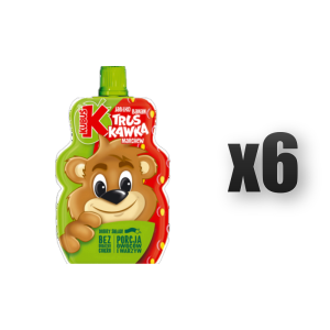 Kubuś Mus 100% truskawka jabłko banan marchew 100 g 6 szt.